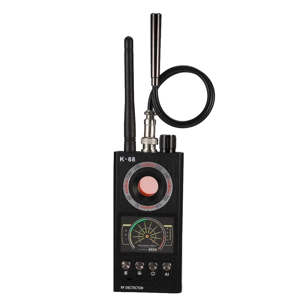 

K68 Wireless Signal Detector Camera Detector Pinhole Lens Detect GSM Device GPS Tracker Anti Eavesdropping Device