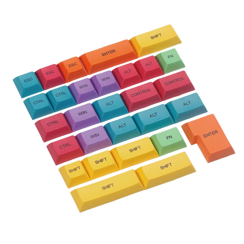 29 toetsen CMYK Keycap Set DSA Profile PBT Color Dyesub Keycaps CTRL WIN ALT SHIFT Keycap