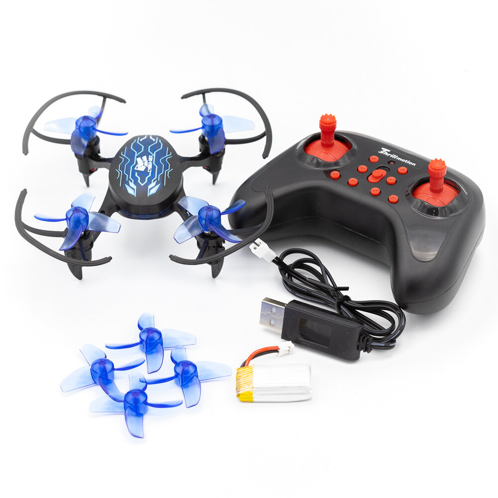 

Emax Thrill Motion Cyber-Rex 2.4G 4 Axis with Altitude Hold Headless Mode 360° Rolling Coreless RC Drone Quadcopter RTF