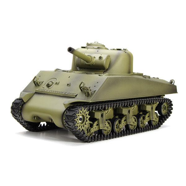 Heng Long 7.0 3898-1 2.4G 1/16 US Sherman M4A3 Tank RC Battle Tank Models