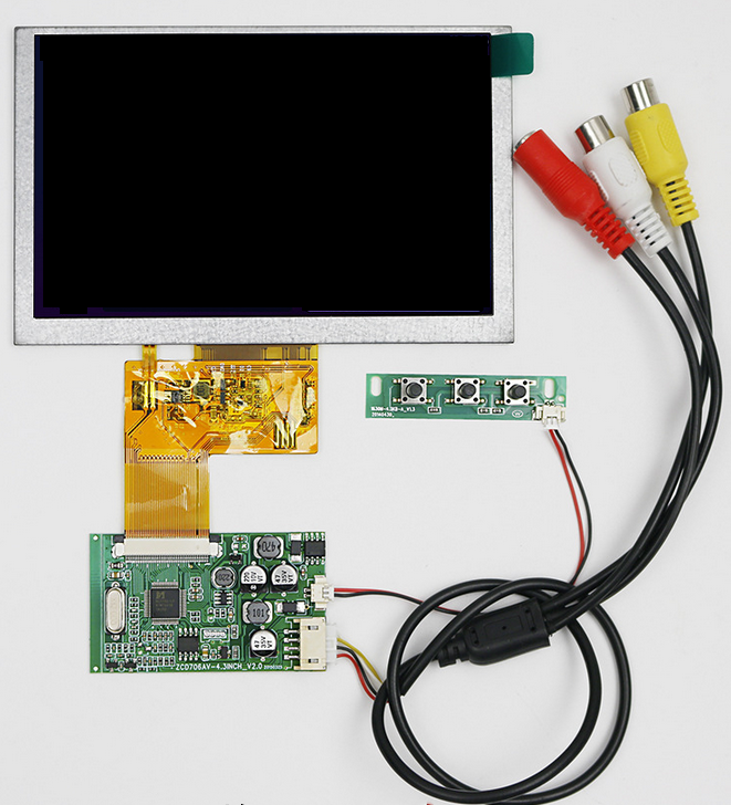

4.3 Inch 480*272 HD Screen 40PINS with AV Driver Board for Raspberry Pi