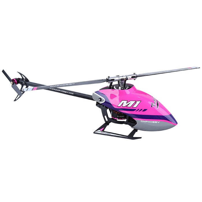 OMPHOBBY M1 290mm 6CH 3D Flybarless Dual Brushless Direct-Drive Motor RC Helicopter BNF with Adjustable Flight Controlle