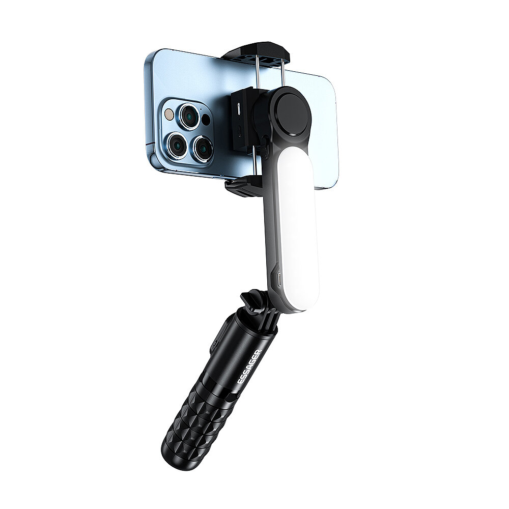 ESSAGER Q09 Gimbal Stabilizer with Supplementary Light 360° Rotation Multifunctional Remote Control Phone Stabilizing Gi