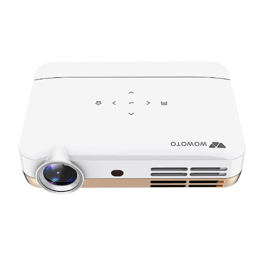 Wowoto H10 DLP Smart Projector 4500 Lumens 1280x800P 1000:1 Contrast Ratio Supports 4K Wifi Bluetooth Projector