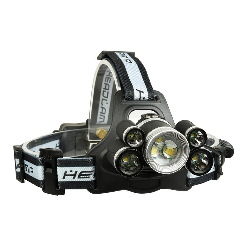 

XANES 2508A 2800LM 2×XPE+5×T6 7LED 5 Modes USB Charging Mechanical Zoom Headlamp 18650 Battery