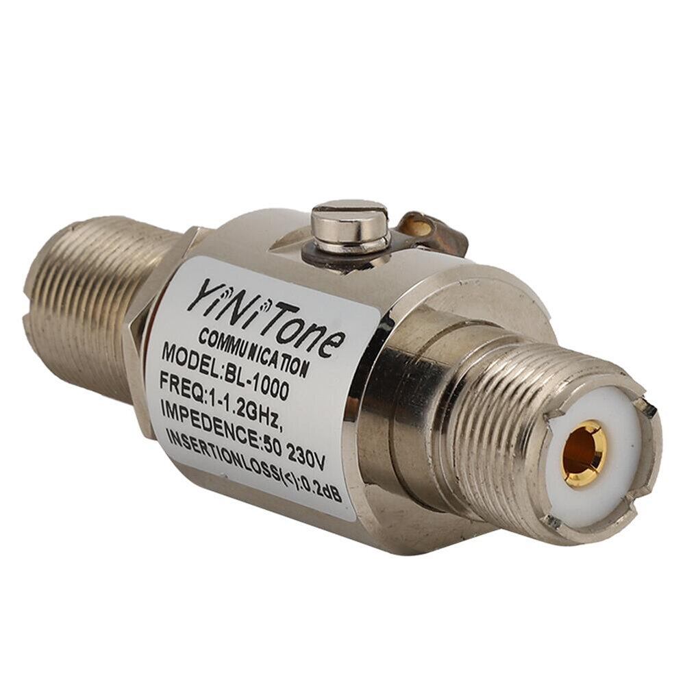 

BL-1000 Coaxial Lighting Surge Protector UHF Female to UHF Female Coaxial Lighting Arrestor for Communication Equipment