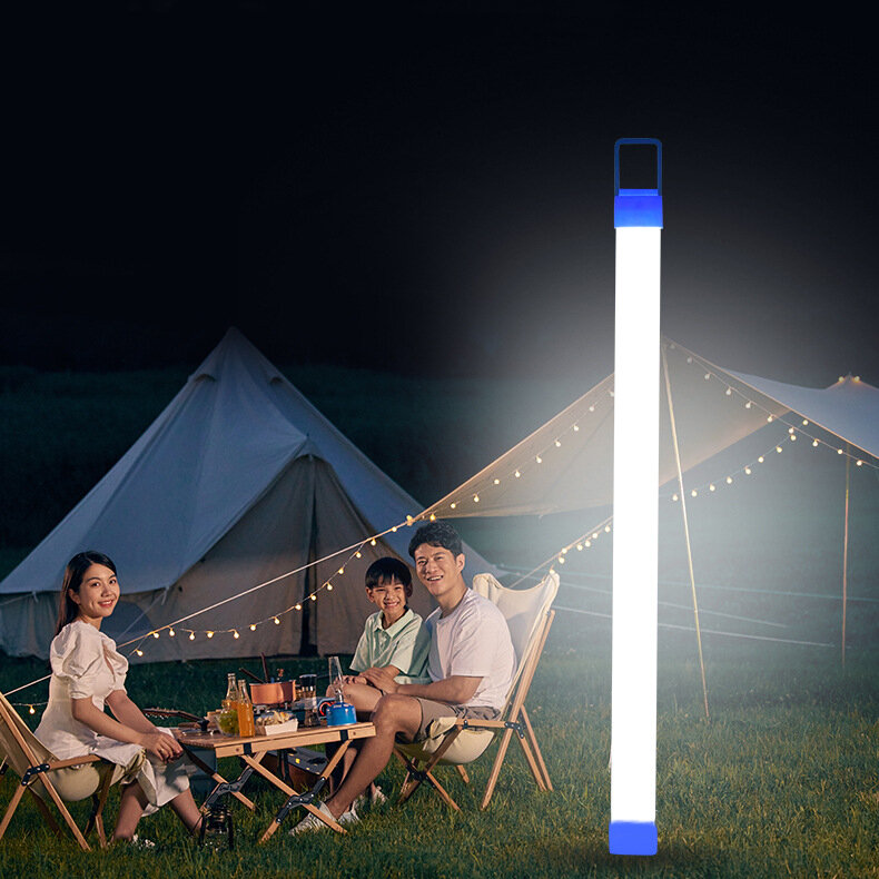 32 CM LED Licht Buis USB Oplaadbare Noodverlichting Magnetische Opknoping Nachtmarkt Kraam Camping V
