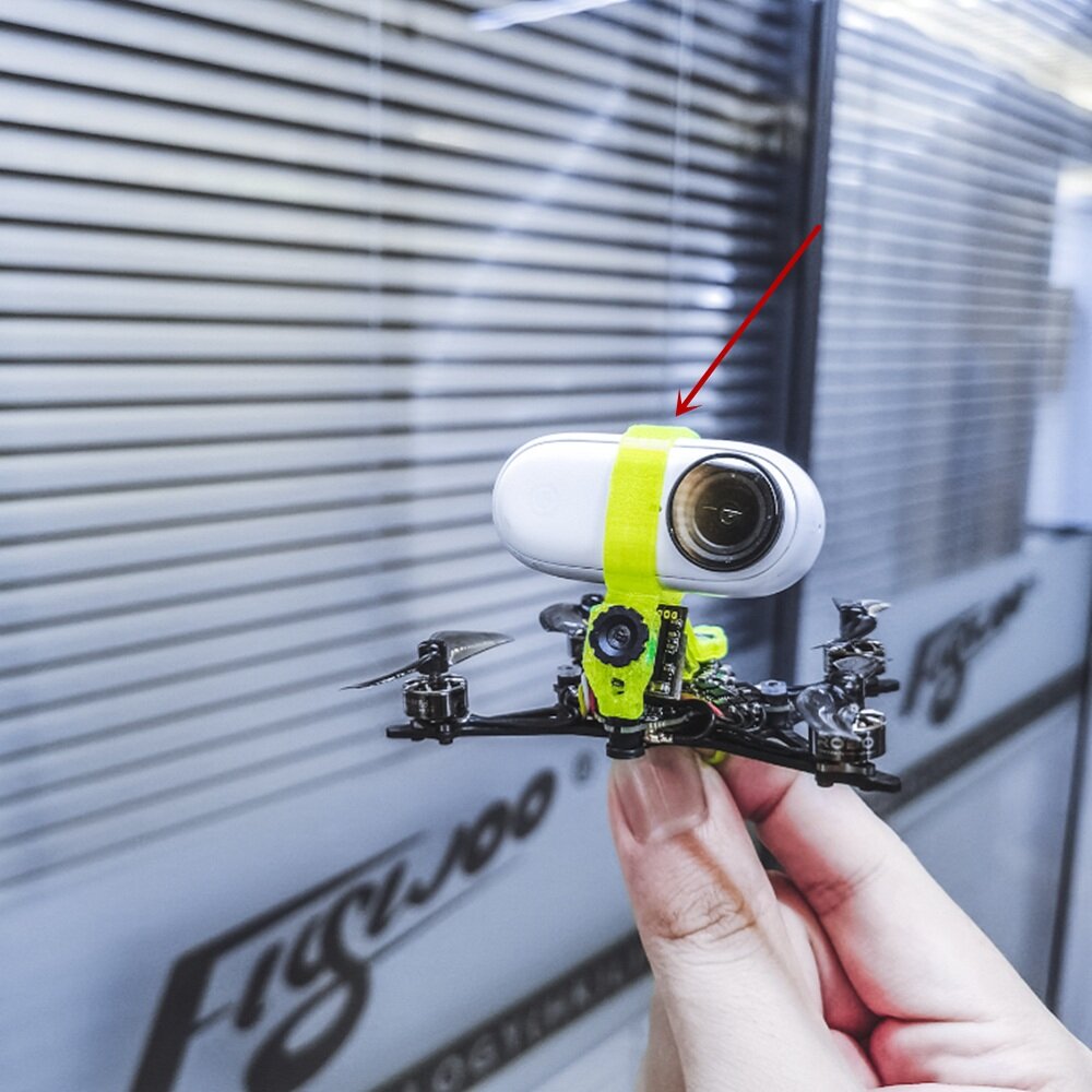 Flywoo Firefly1S Nano Baby Quad Onderdeel 3D Afdrukken TPU Camera Mount voor Insta360 GO 1/Insta360 