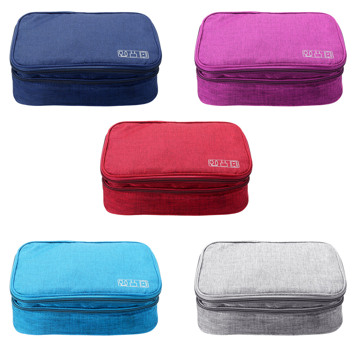 Data Cable Storage Bag Multifunctional Digital Devices Stationery Case Portable Travel Electronic Po