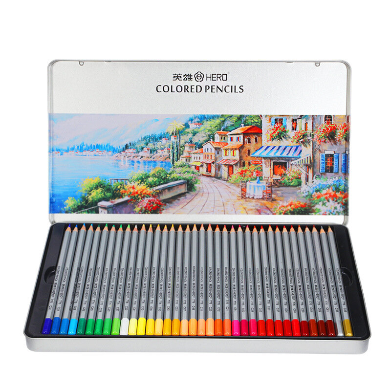 

HERO 776 36/48/72 Color Pencil Set Pre-Sharpened Oily Color Lead Set Painting Drawing Sketching Pencil For School Studen