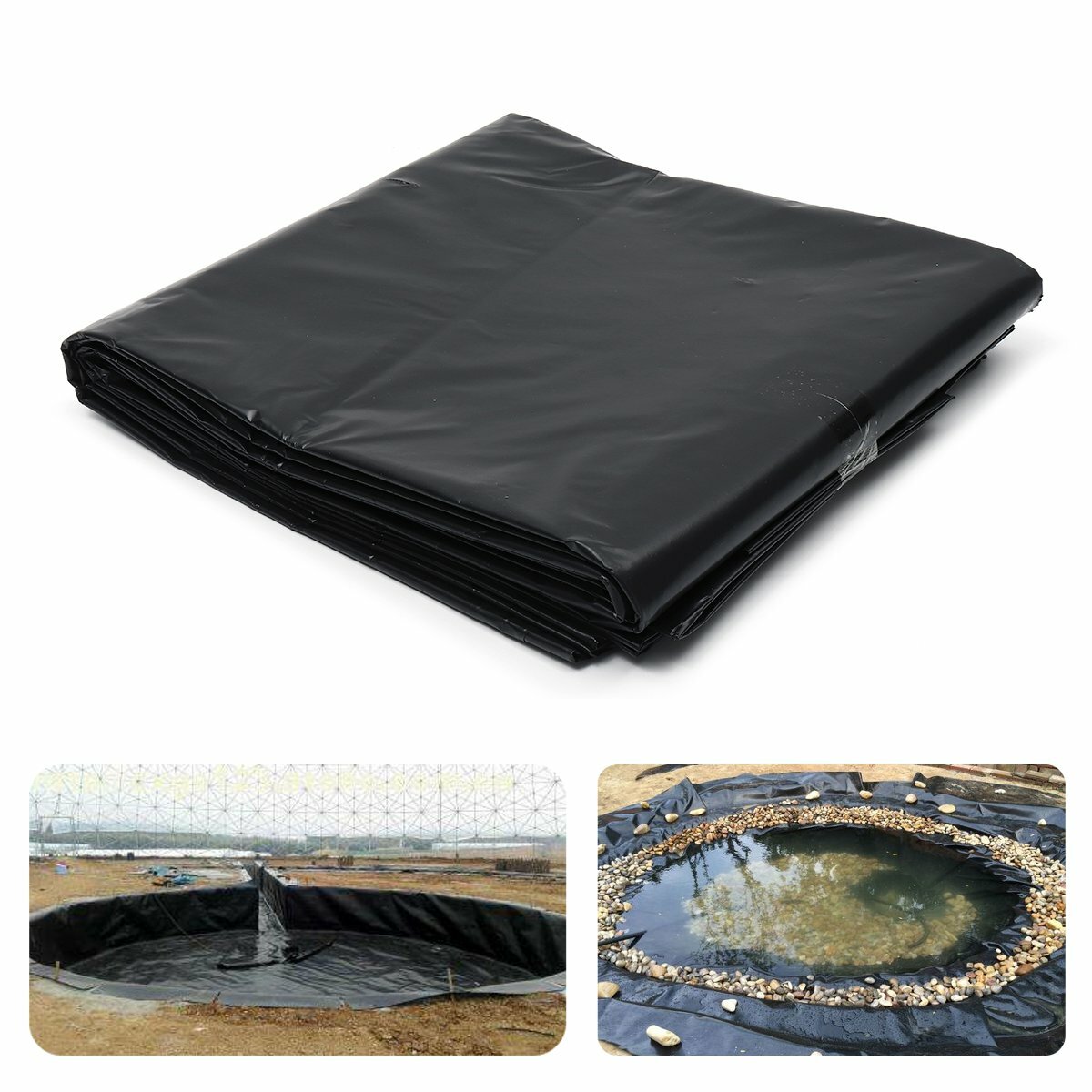 

5x10ft Fish Pool Pond Liner Membrane Culture Film For Composite Geomembrane Sewage Treatment Anti-seepage Geomembrane