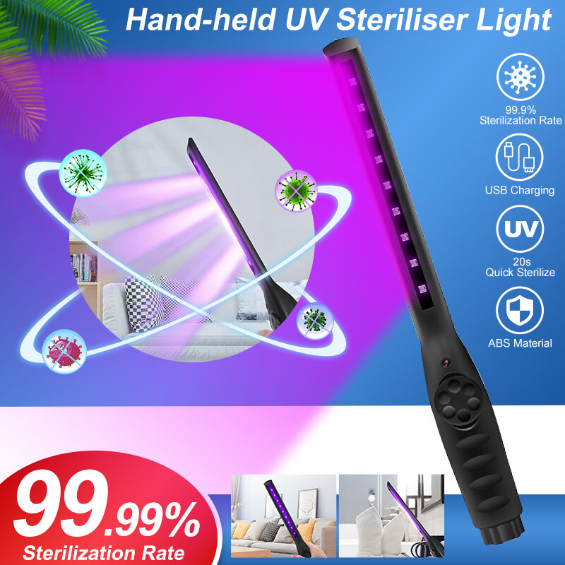 Portable UV Hand-Held Sterilization Lamp Disinfection Light Household Sterilizer UV Sterilizer Lamp