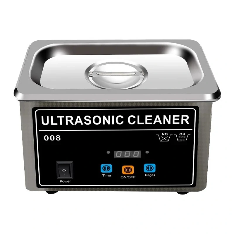 Ultrasonic cleaner 35w/60w 800ml household digital stainless steel basket 110v 220v ultrasound cleaning for denture watches glasses