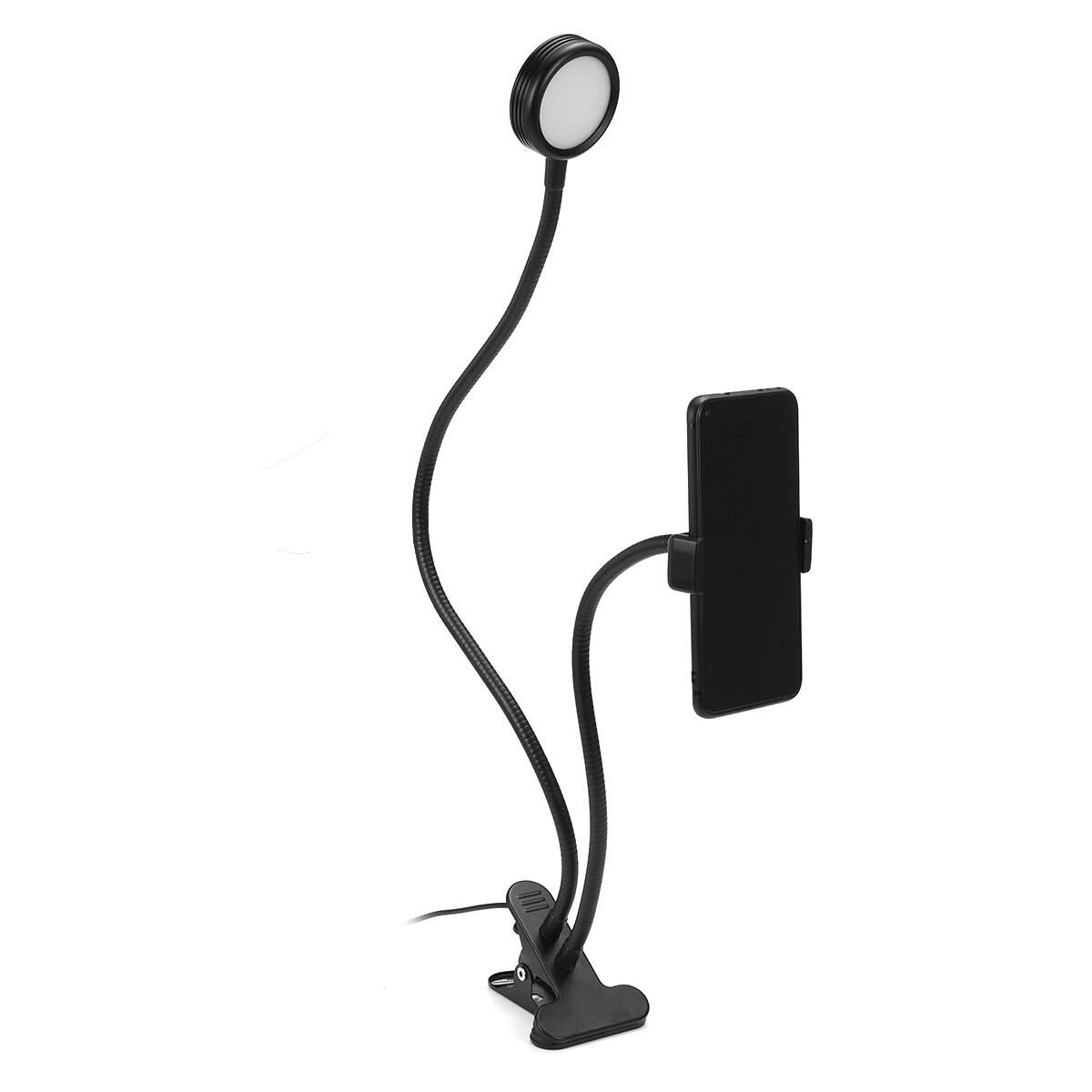 

Selfie Clip Led Ring Light with Mobile Phone Holder for Live Stream Photo Studio LED Mackup Beauty Fill Light Table Lamp