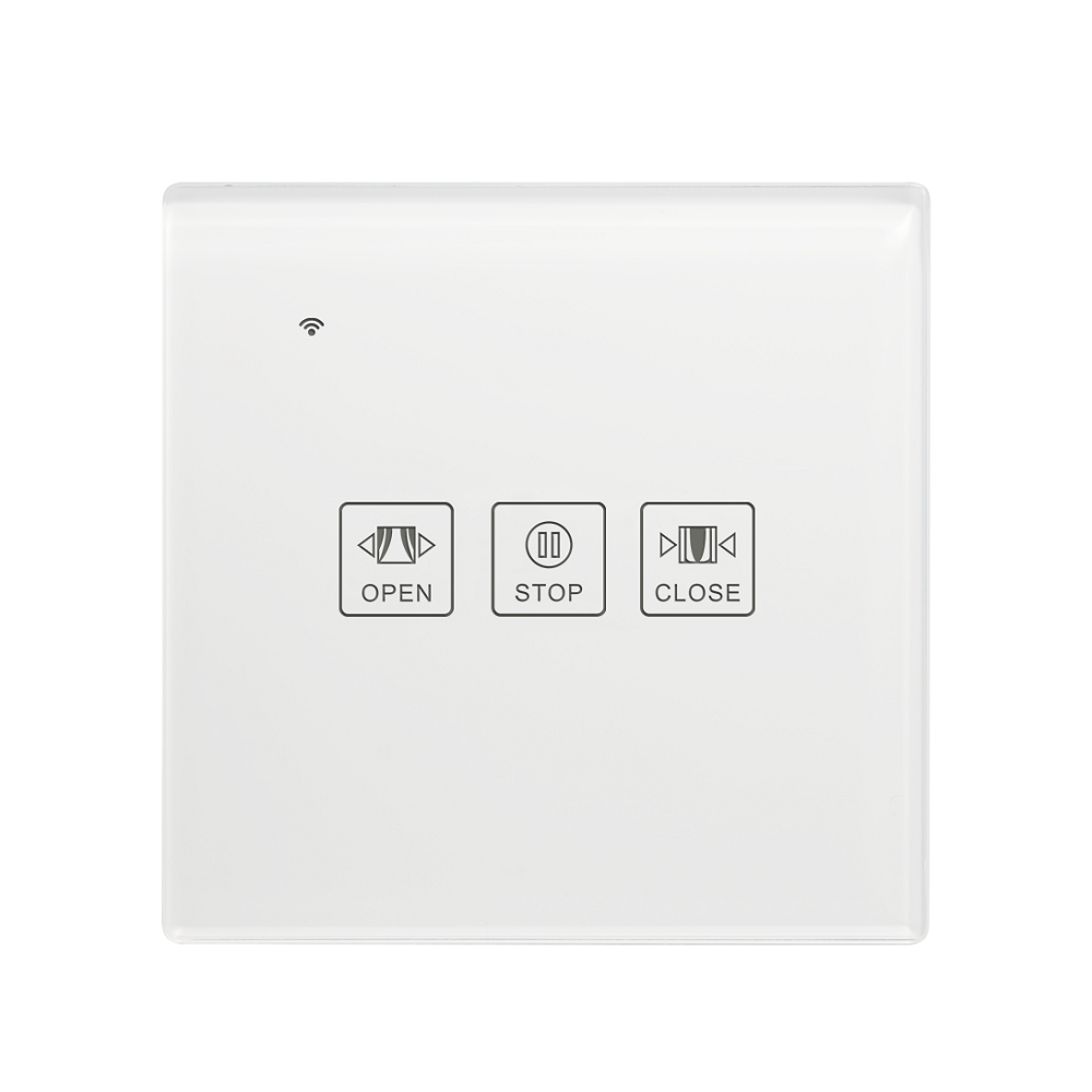 Somgoms SM-1CTW-EU Tuya WiFi Curtain Switch EU Standard Smart Touch Switch Compatible with Alexa Goo