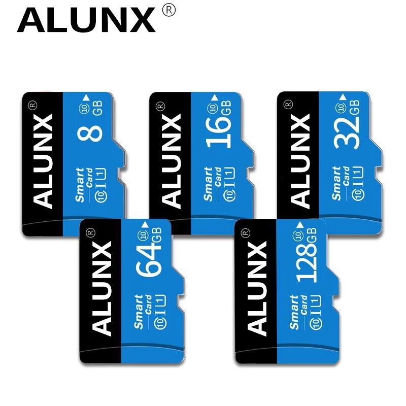 

ALUNX High Speed 16GB 32GB 64GB 128GB 256GB Class 10 TF / SD карта памяти Flash Привод с адаптером карты для iPhone 12 д