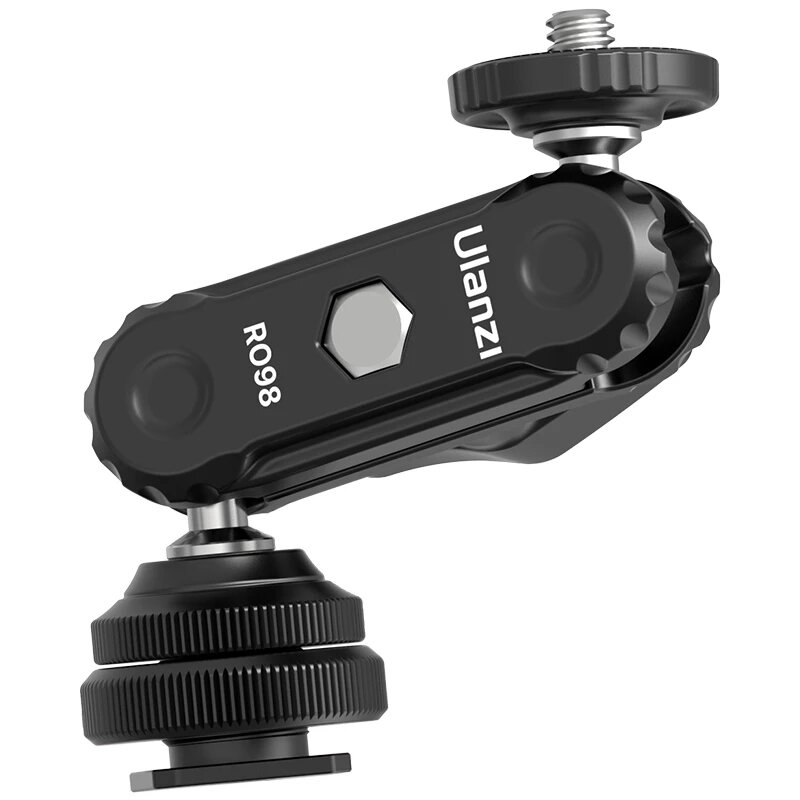 Ulanzi R098 Double Ball Heads Magic Arm with Cold Shoe Mount 1/4 inch Screw for DSLR Camera Monitor 