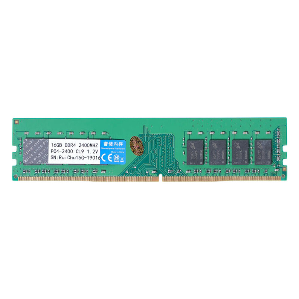 

RuiChu DDR4 2400 МГц 16GB RAM 1,5 В 280pin ОЗУ памяти Палка Карта памяти для настольного ПК