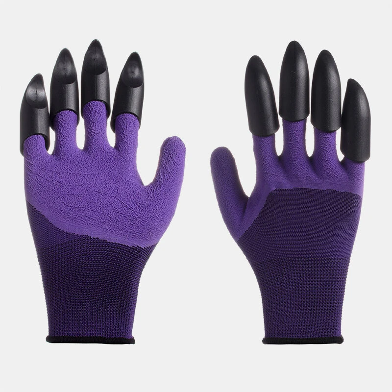 1 Pair Safety Gloves Garden Gloves Rubber TPR Thermo Plastic Builders Work ABS Plastic Claws