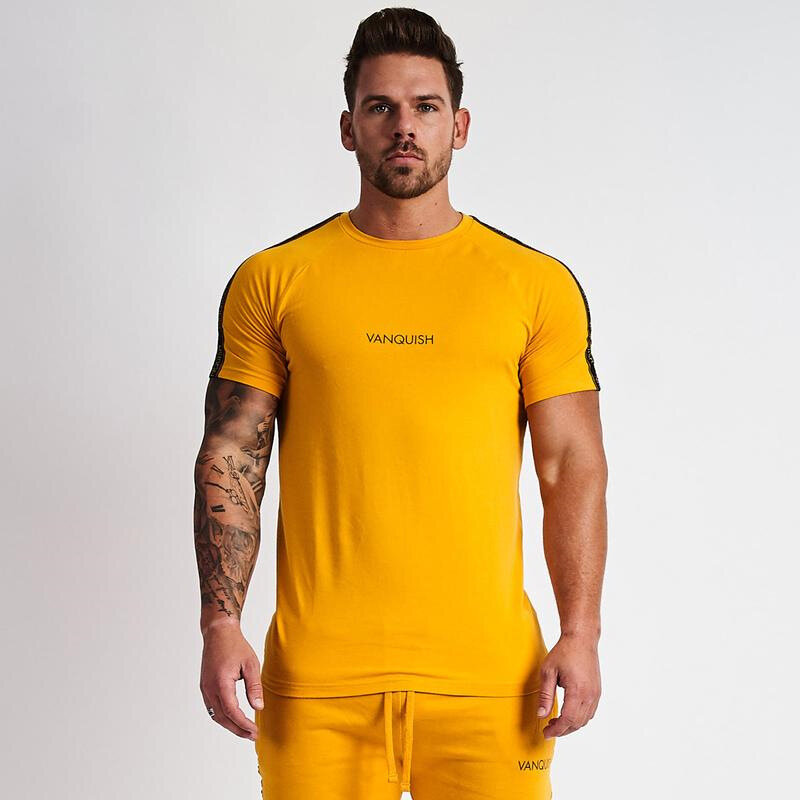 Camiseta deportiva de verano para hombre, de manga corta, rápida absorción de sudor, transpirable, adecuada para correr y hacer deporte