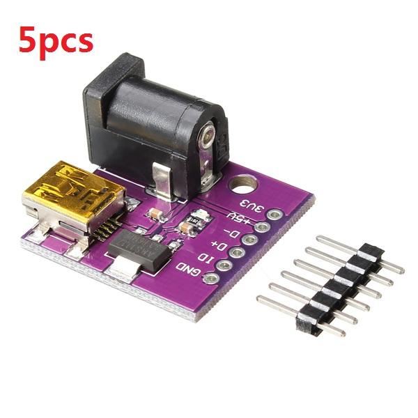 5pcs 5V Mini USB Power Connector DC Power Socket Board Module