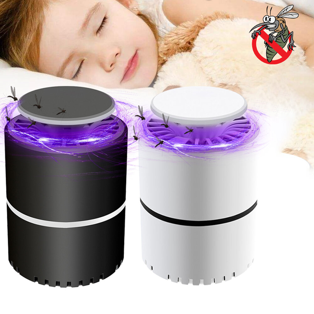 Electric Mosquito Killer Lamp LED Insect Repellent Killer Trap USB Rechargeable Camping Travel Home
