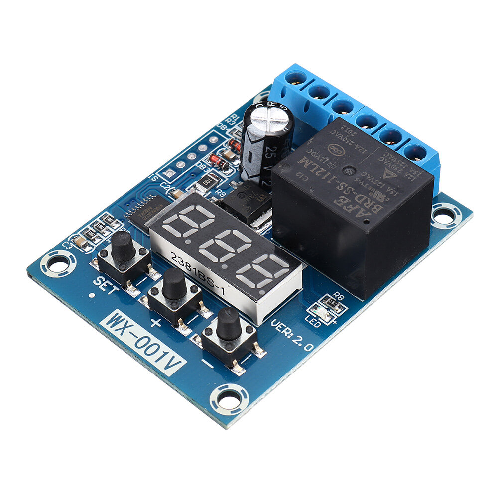 Voltage Detection Module Relay Switch Charging Discharge Monitoring Over-voltage Protection Circuit 