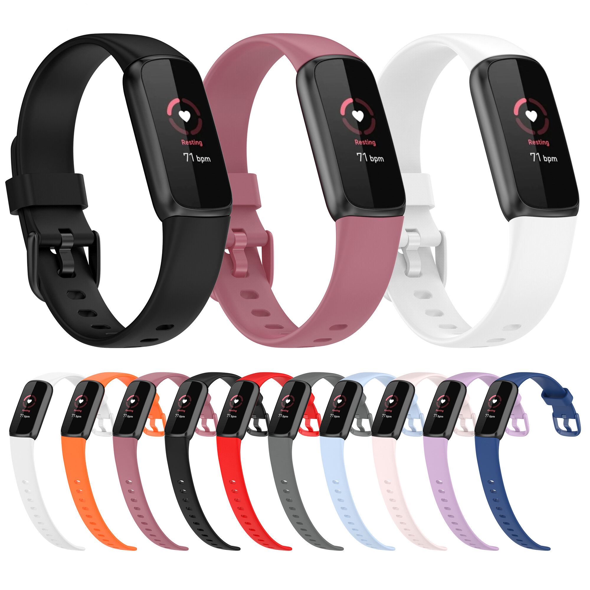 

Bakeey Comfortable Sweatproof Soft Silicone Watch Band Strap Replacement for Fitbit Luxe