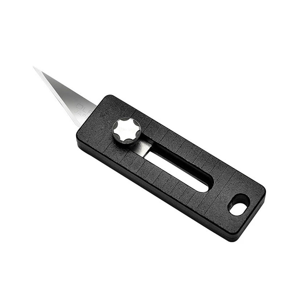 Vuurtoren Fish Head Knife Carbon Steel / Brass Flick Knife Box Cutter Express Opening Telescopisch M