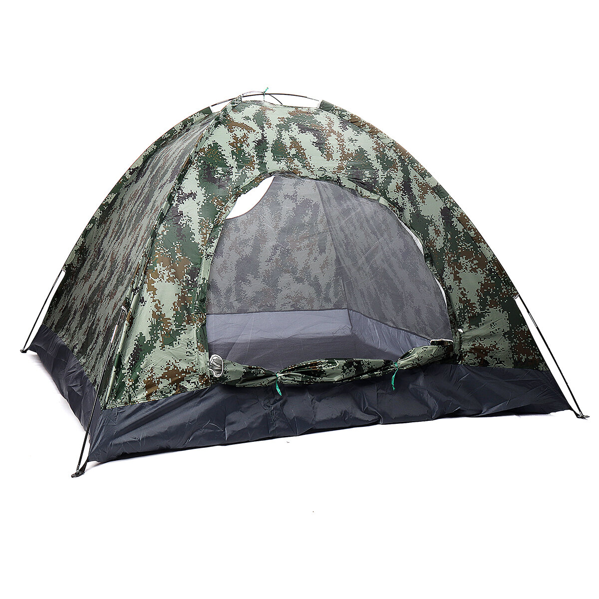 Waterdichte tent voor 3-4 personen met ronde deur voor kamperen en wandelen, outdoor slaapbenodigdheden.