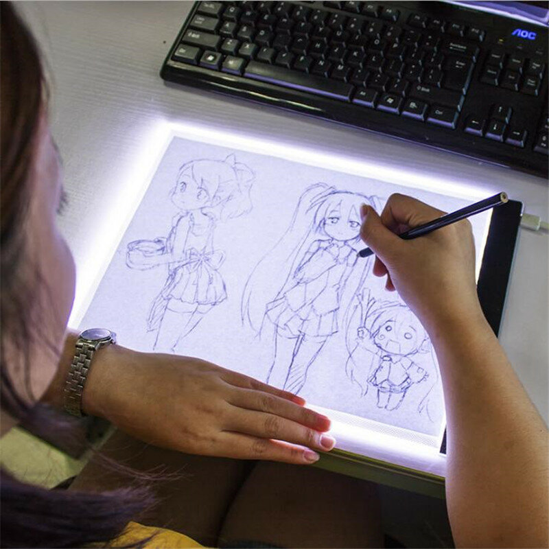 

A4 A5 USB Dimmable Led Drawing Copy Pad Tablet Diamond Painting Board Art Copy Pad Writing Sketching Tracing LED Light P