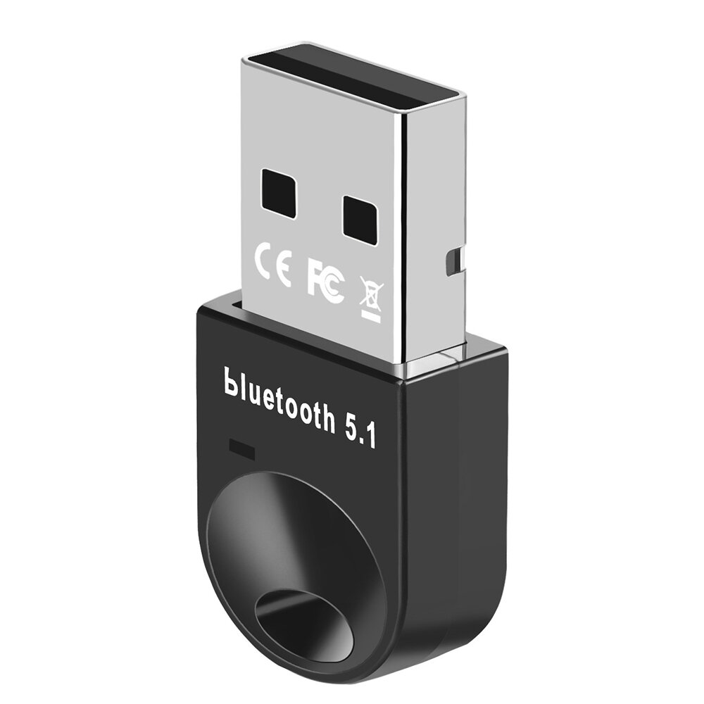 USB Bluetooth 5.0 Dongle Adapter Bluetooth Wireless Audio Receiver for Win 8 10 