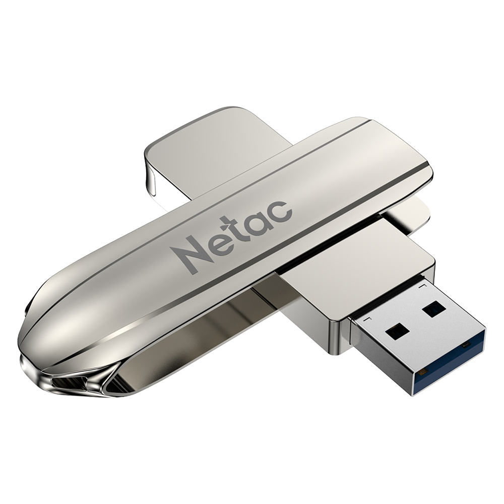 Netac U389 USB3.2 Flash Drive 128G 256G Thumb Drive Zinklegering Solid State U Disk 360 ? Draaibaar 