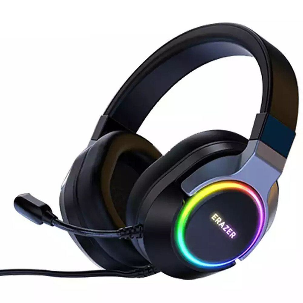 Στα 51.29 € από αποθήκη Κίνας | Lenovo H5 Gaming Wired Headphone 50mm Dynamic Driver 7.1 Surround Sound RGB Light ENC Noise Cancelling 0.29KG Lightweight Headset