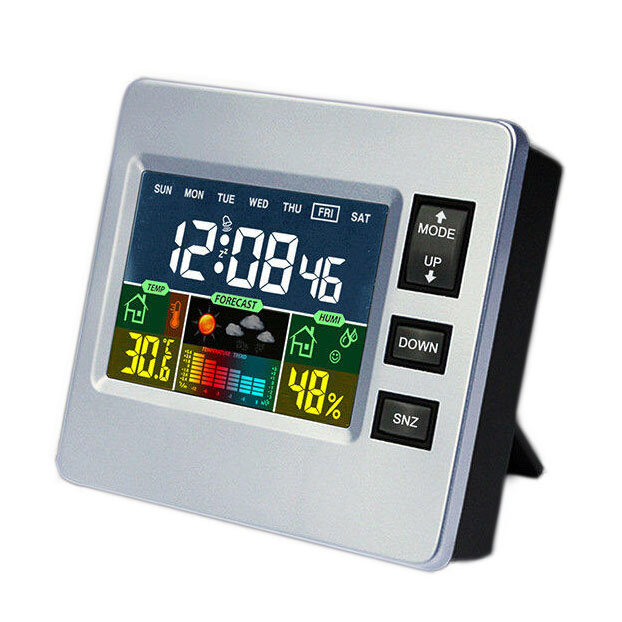 DC-07 Digital Temperature Hygrometer Alarm Clock Calendar Snooze With Backlit Function