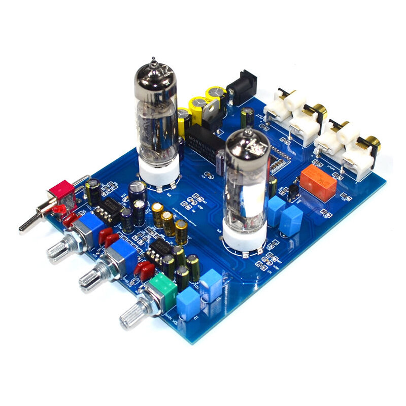 QCC3008 DC12V 2A Home Audio Tube Amplifier Fever HIFI Preamp 6J5 Bile Preamp Bluetooth 4.2 5.0 Tone Board