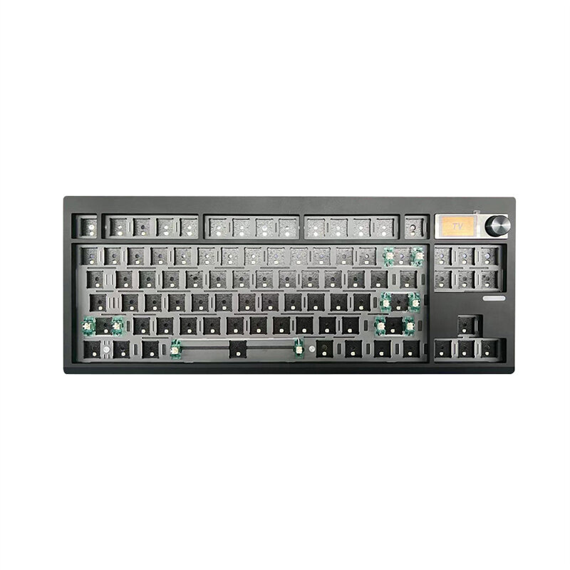 GMK87 Tri-mode Mechanical Keyboard Gasket Kit Hot Swappable RGB Blacklit Type-C Wired/bluetooth/2.4G Wireless Programmab