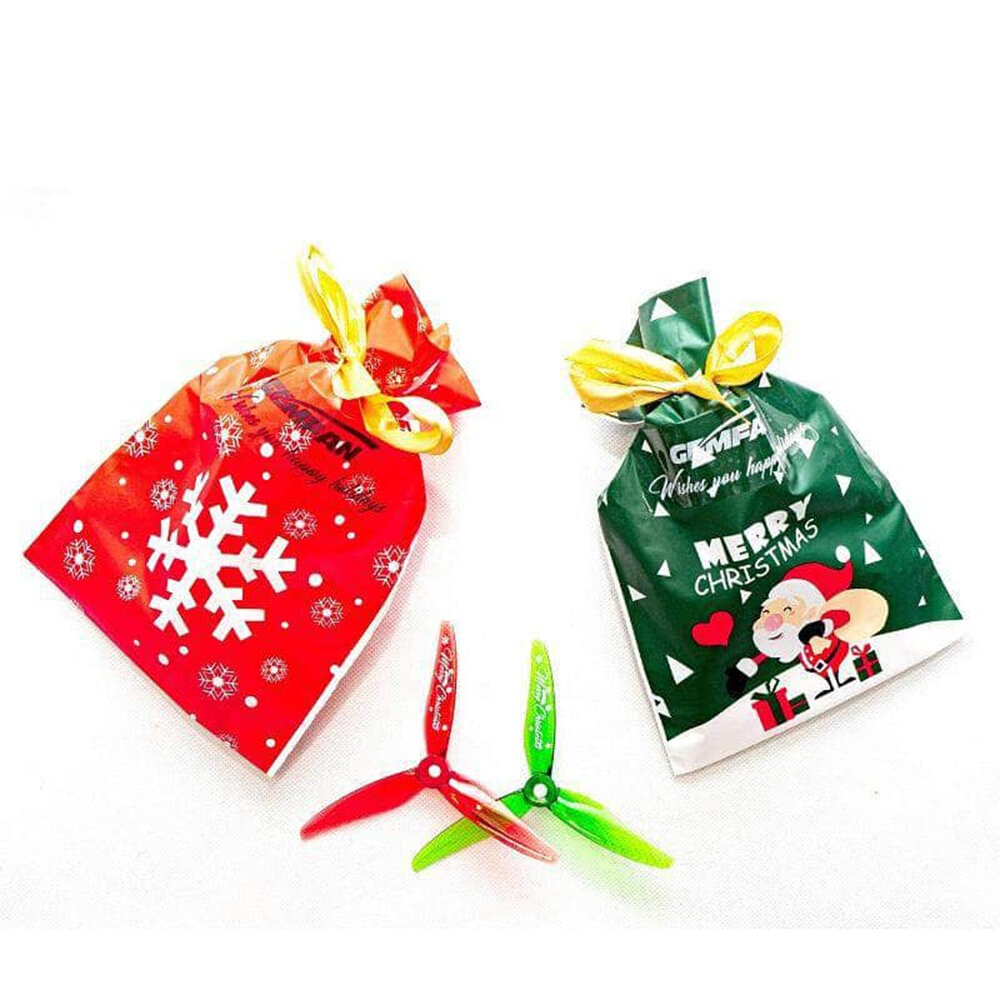 Gemfan Xmas Christmas Edition 4 Pairs Hurricane 51466 V2 Duurzame 3-Blade 5 Inch Propeller voor RC Drone FPV Racing