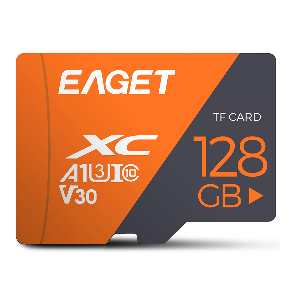 EAGET T1 карта памяти класса 10 карта памяти U3 A1 V30 TF Flash карта 32GB 64GB 128 ГБ 100 МБ / с. Смарт-карта