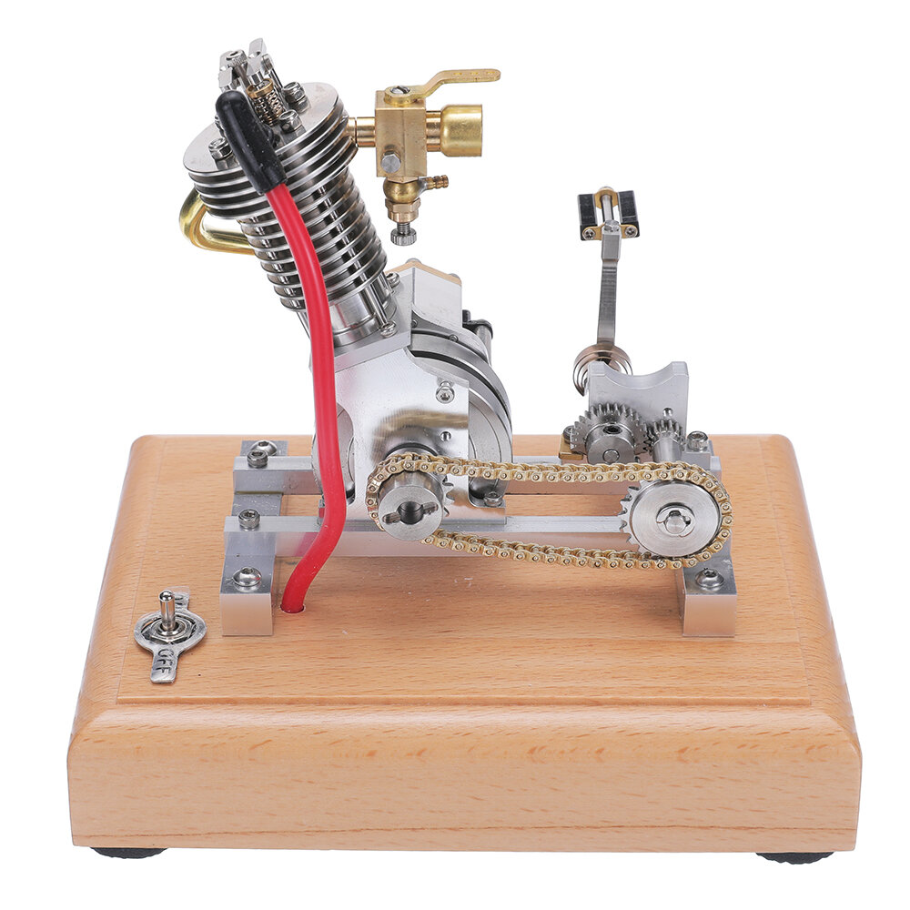 Imagen de Mini motor Banggood H09 Hoglet CNC de un solo cilindro para niños, juguete de descubrimiento científico