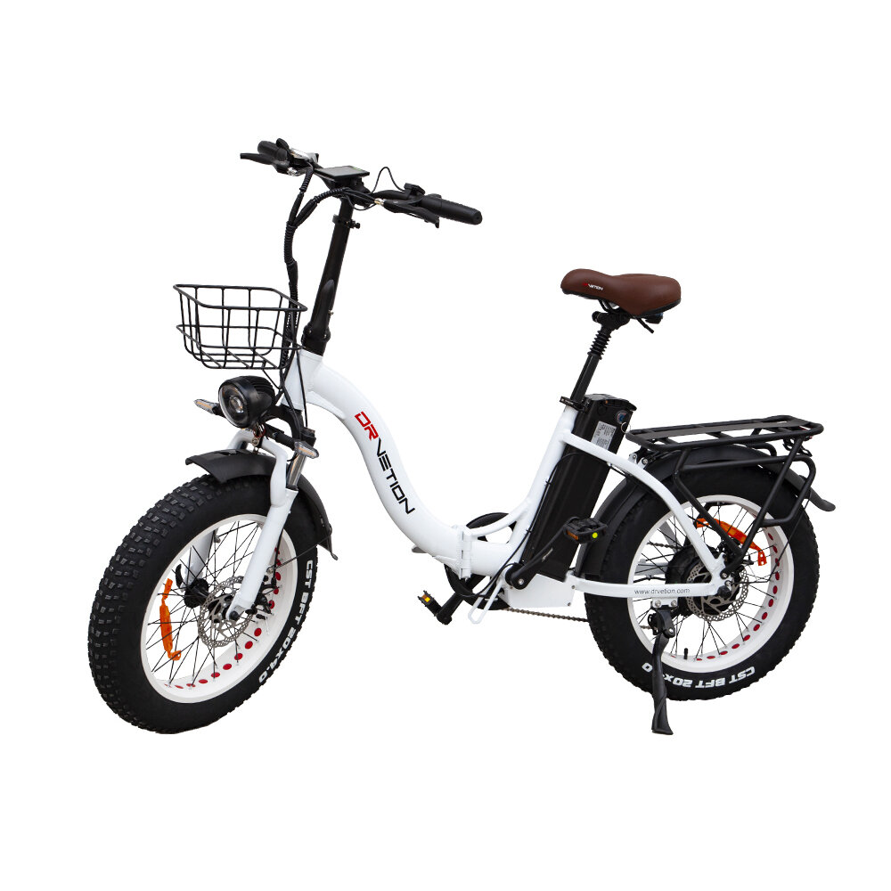 

[USA DIRECT] DRVETION CT20 Electric Bike 48V 20AH Battery 750W Motor 20*4.0inch Fat Tires 80-110KM Max Mileage 150KG Max