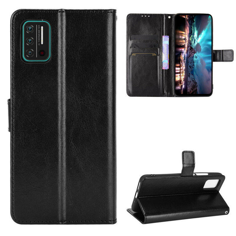 

Bakeey for Umidigi A7S Case Magnetic Flip Multiple Card Slot Foldable Stand PU Leather Shockproof Full Cover Protective