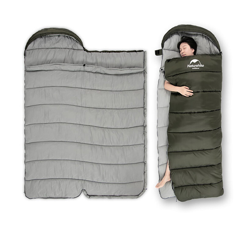 Saco de dormir Naturehike U250S -14℃ de plumón y algodón, ultraligero, de invierno, para adultos, para acampar al aire libre, resistente al agua