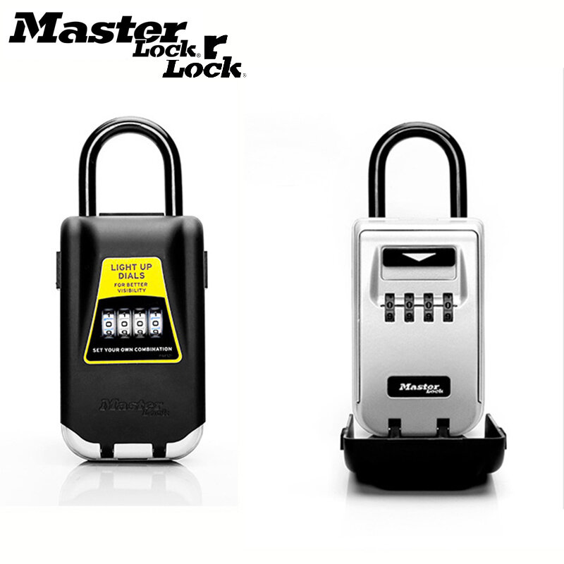 

Master Lock Outdoor Key Safe Box Keys Storage Box Padlock Use Light Up Dials Password Lock Keys Hook Security Organizer