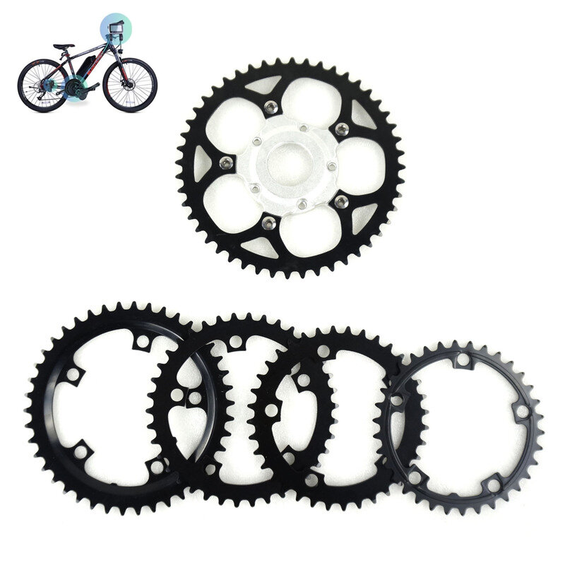 34T 38T 42T 44T 52T Bike Chainring Bike Mid Central Motor Single Chain Ring Cycling Bicycle Accessories