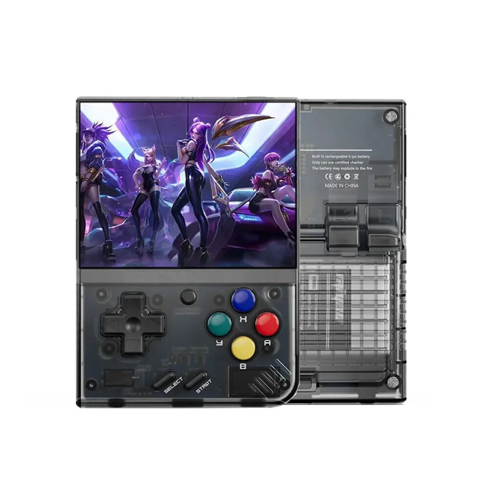 Miyoo Mini Plus 64GB 23000 Jogos Console de jogos portátil retro para PS1 MD SFC MAME GB FC WSC Tela IPS OCA de 3,5 pole