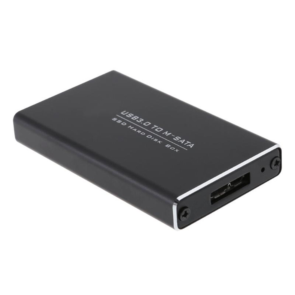 Micro USB 3.0 naar mSATA SSD Behuizing Aluminium 6Gbps Mobiele Solid State Drive Case Ondersteuning 