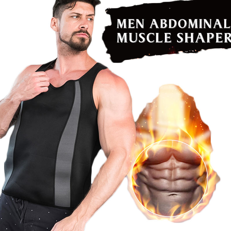 Мужской неопреновый жилет-сауна для формирования тела, увеличения потоотделения и энергопотребления, поддержания фитнеса.