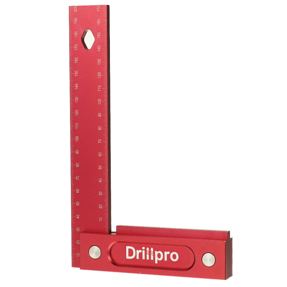 Drillpro 150/200 mm metrische precisie houtbewerking vierkante aluminiumlegering brede zitting aftek