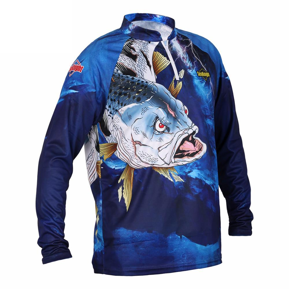 SEAKNIGHT SK004 Fishing Clothing Long Sleeve Summer Quick Drying Breathable Anti-UV T-Shirt